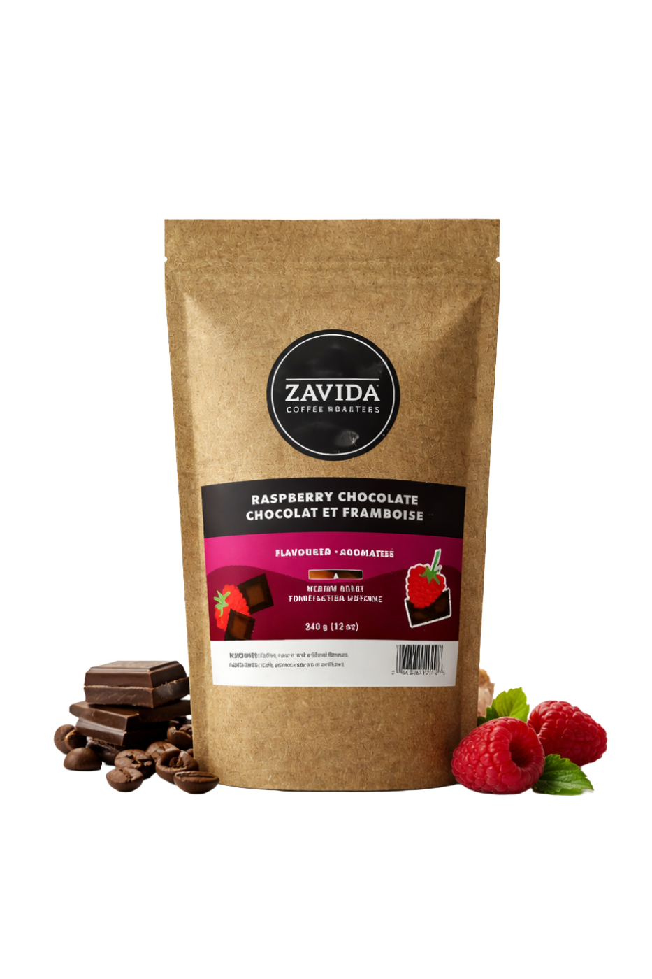 Zavida Raspberry Chocolate Flavoured Coffee UAE - 340g
