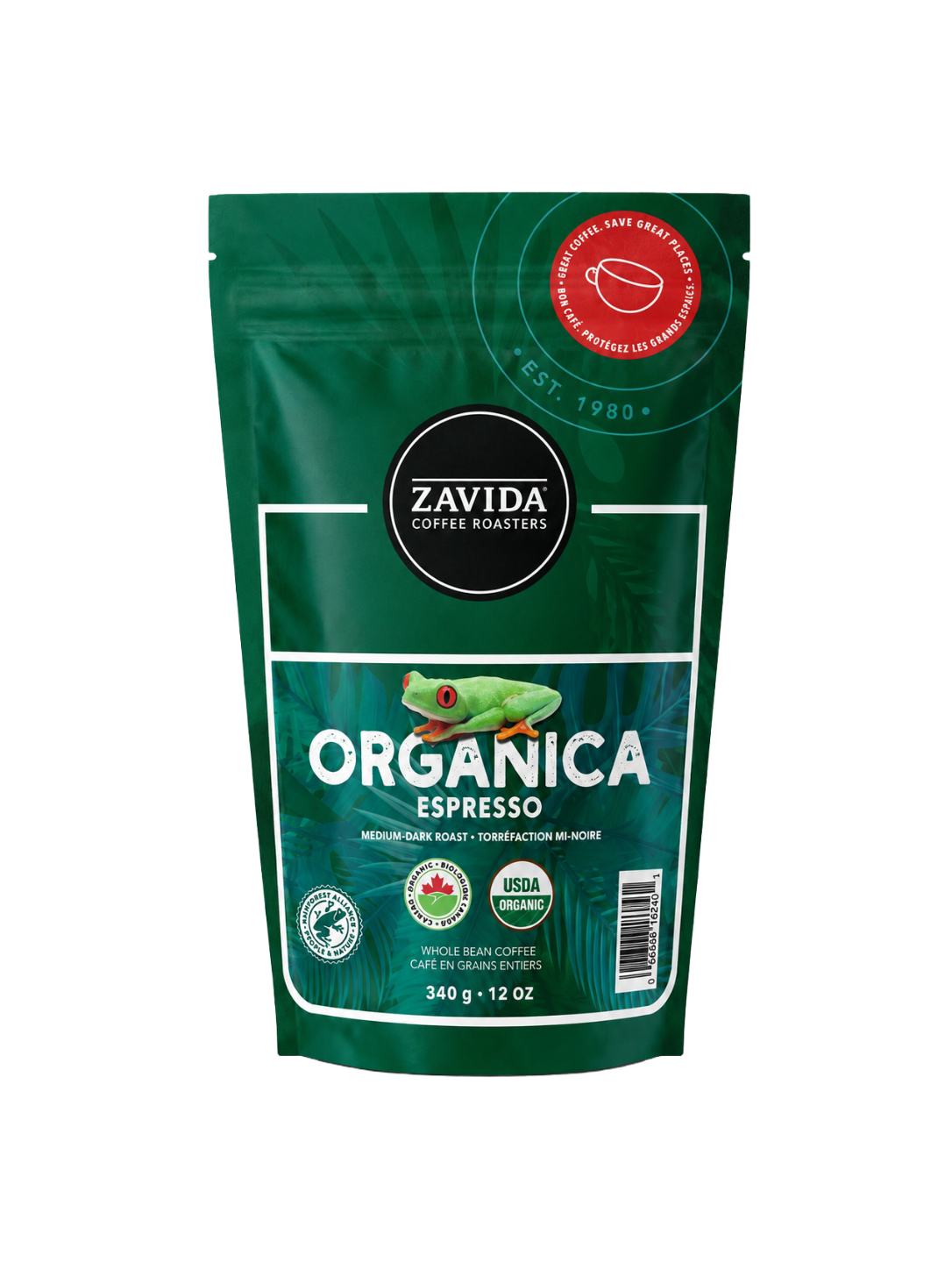 Organica Espresso Roast - Whole Beans 340g