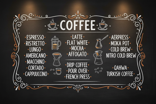 20+ types of coffee in UAE