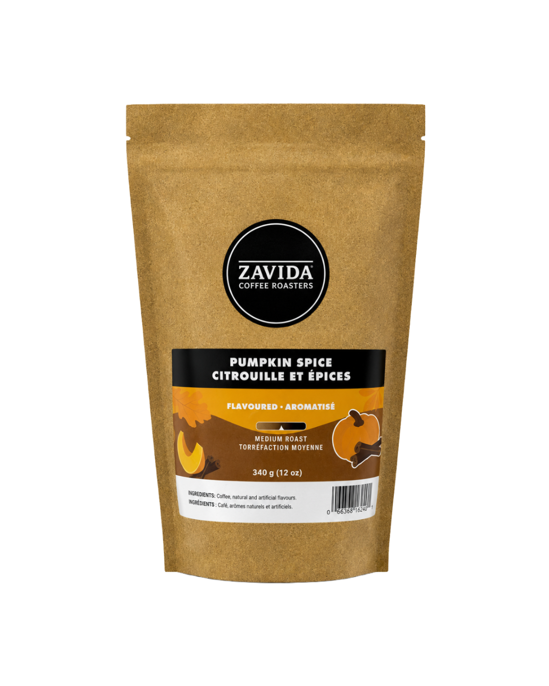 Zavida Pumpkin Spice Flavored Whole Bean Coffee UAE