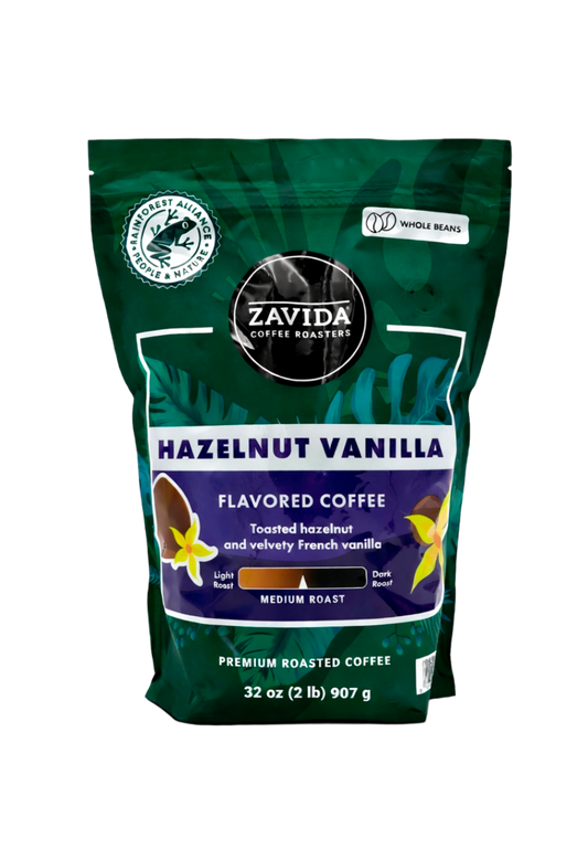 Rainforest Alliance Hazelnut Vanilla  Coffee - Whole Bean 907g