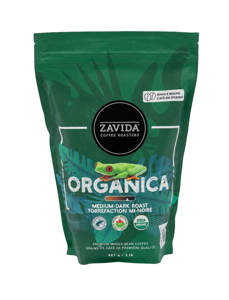 Organica Rainforest Alliance Coffee - Medium-Dark Roast Whole Bean 907g